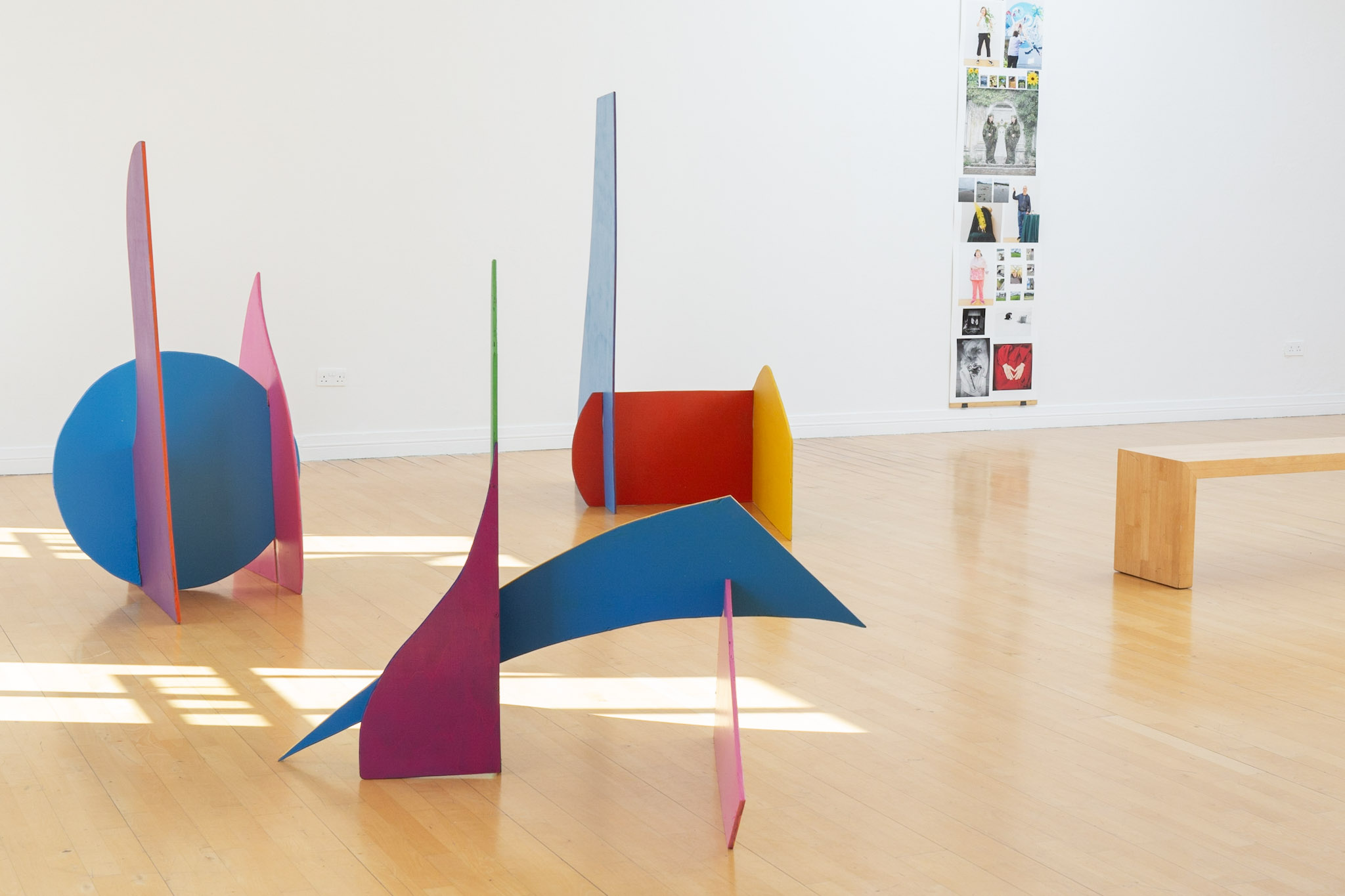 All the World’s a Stage, acrylic paint, & wood Michael Stafford & Group